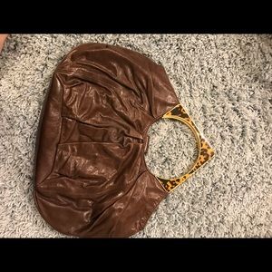 Liz Claiborne brown leather handbag